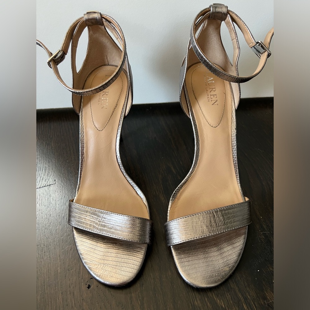Ralph Lauren Silver strappy sandals